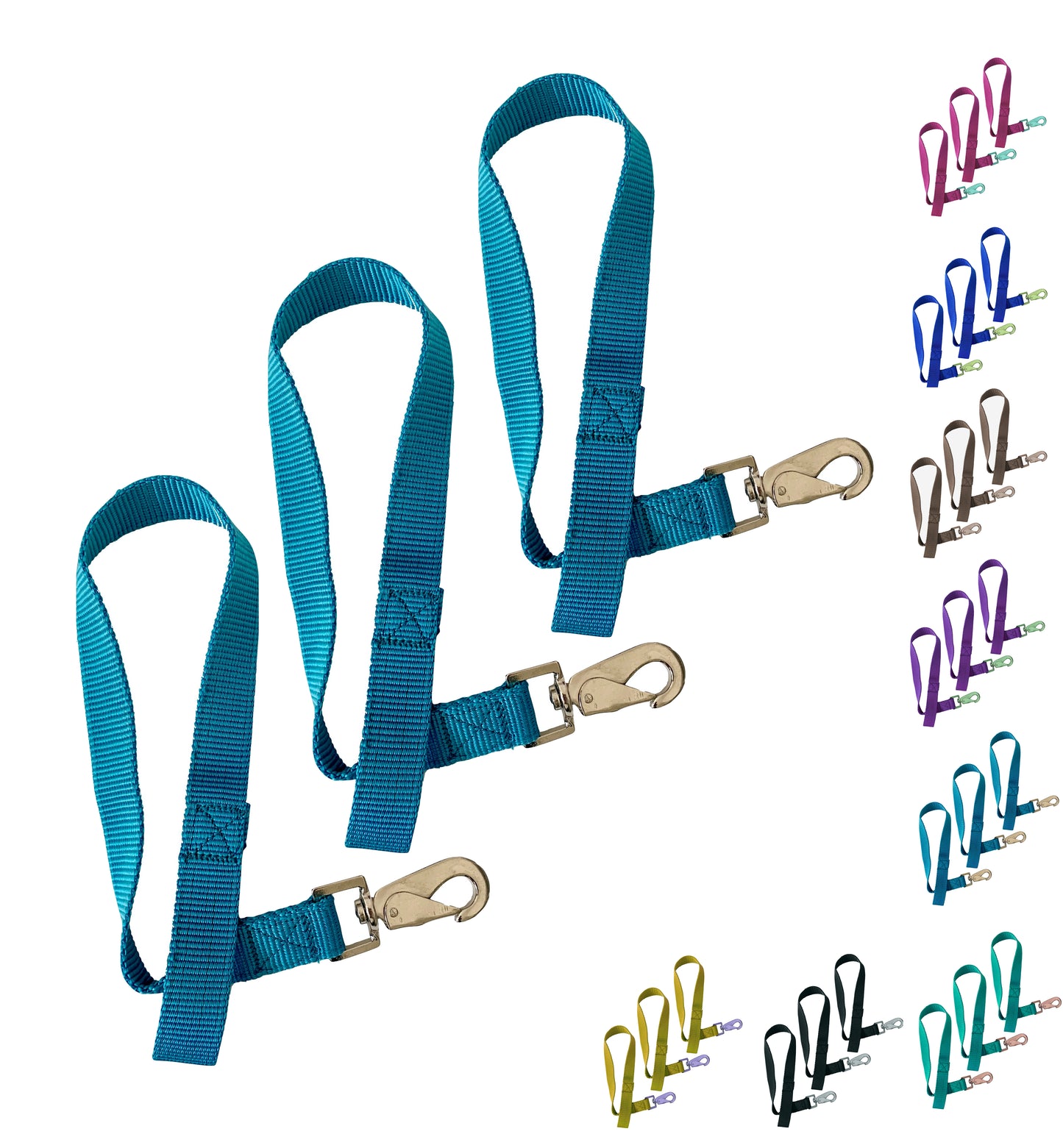 Majestic Ally Pack of 3 Horse Bucket Strap Hangers – Practical and Easy Design for Indoor or Outdoor Use -Set of 3,-1"x22"