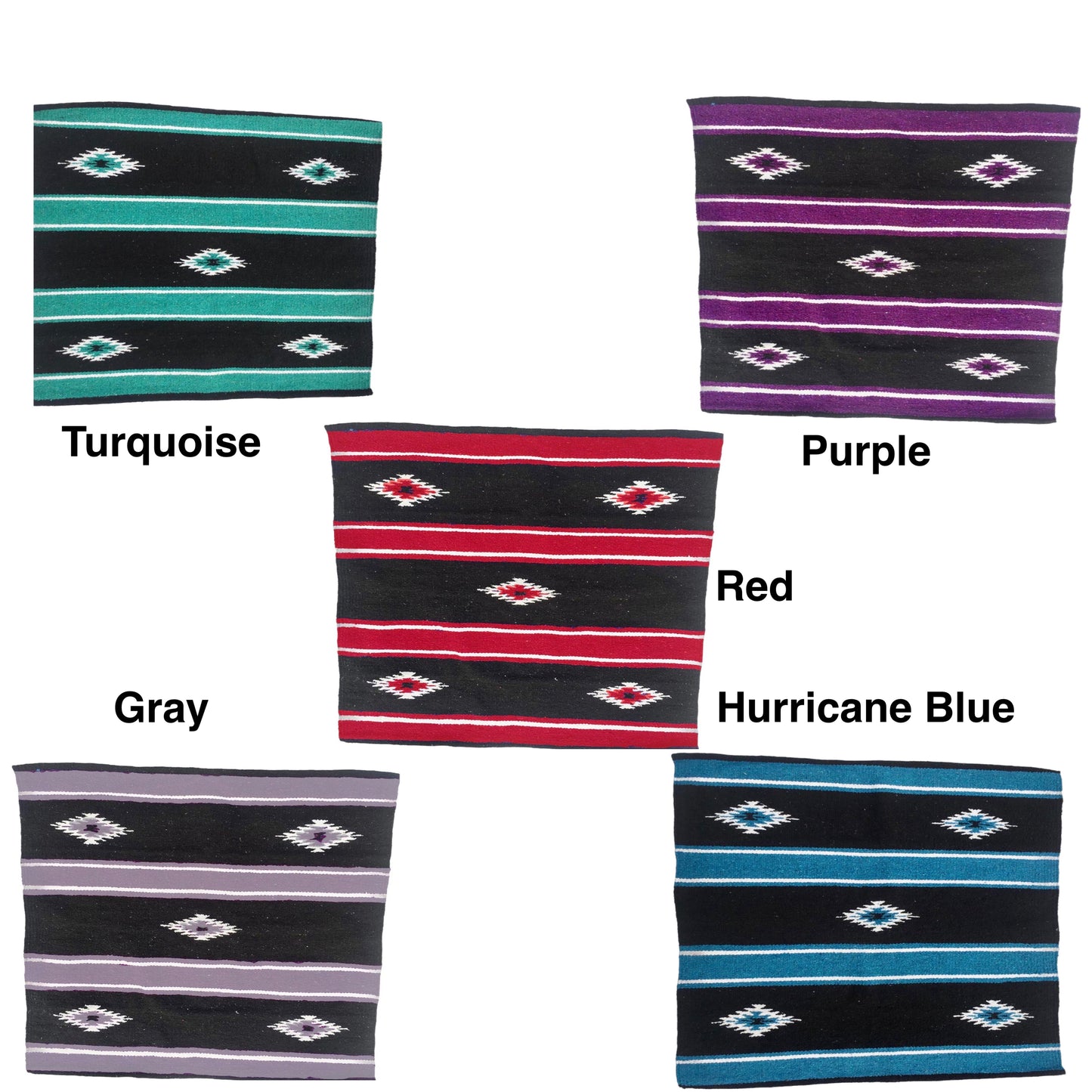 Majestic Ally 36"x 34" Navajo Design Acrylic Saddle Blanket -2.4 lbs