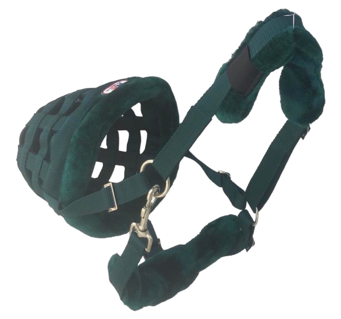 Majestic Ally Mink Fleece Padded Muzzle Halter Full