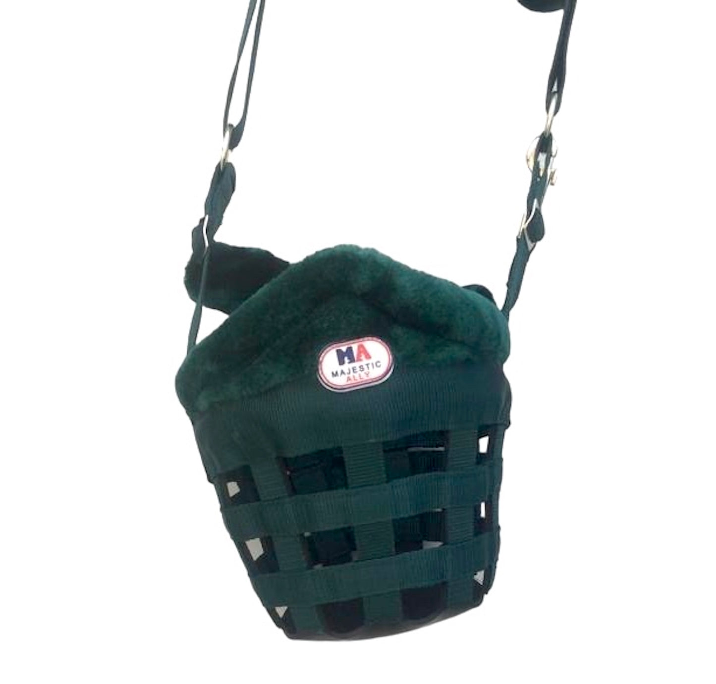 Majestic Ally Mink Fleece Padded Muzzle Halter Full