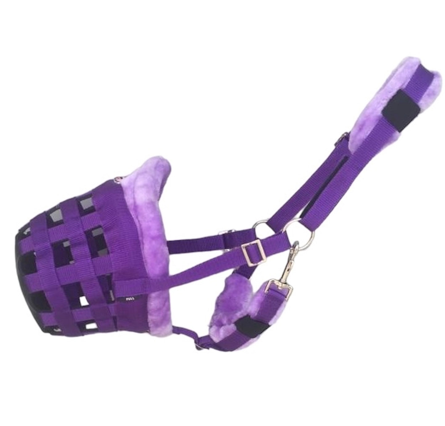 Majestic Ally Mink Fleece Padded Muzzle Halter Full