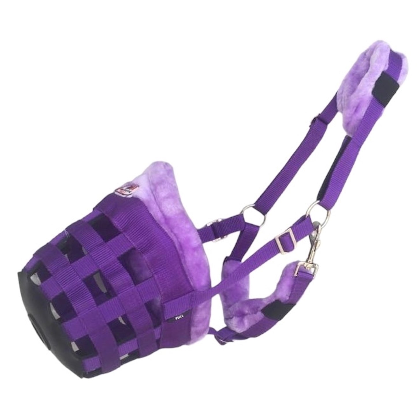 Majestic Ally Mink Fleece Padded Muzzle Halter Full