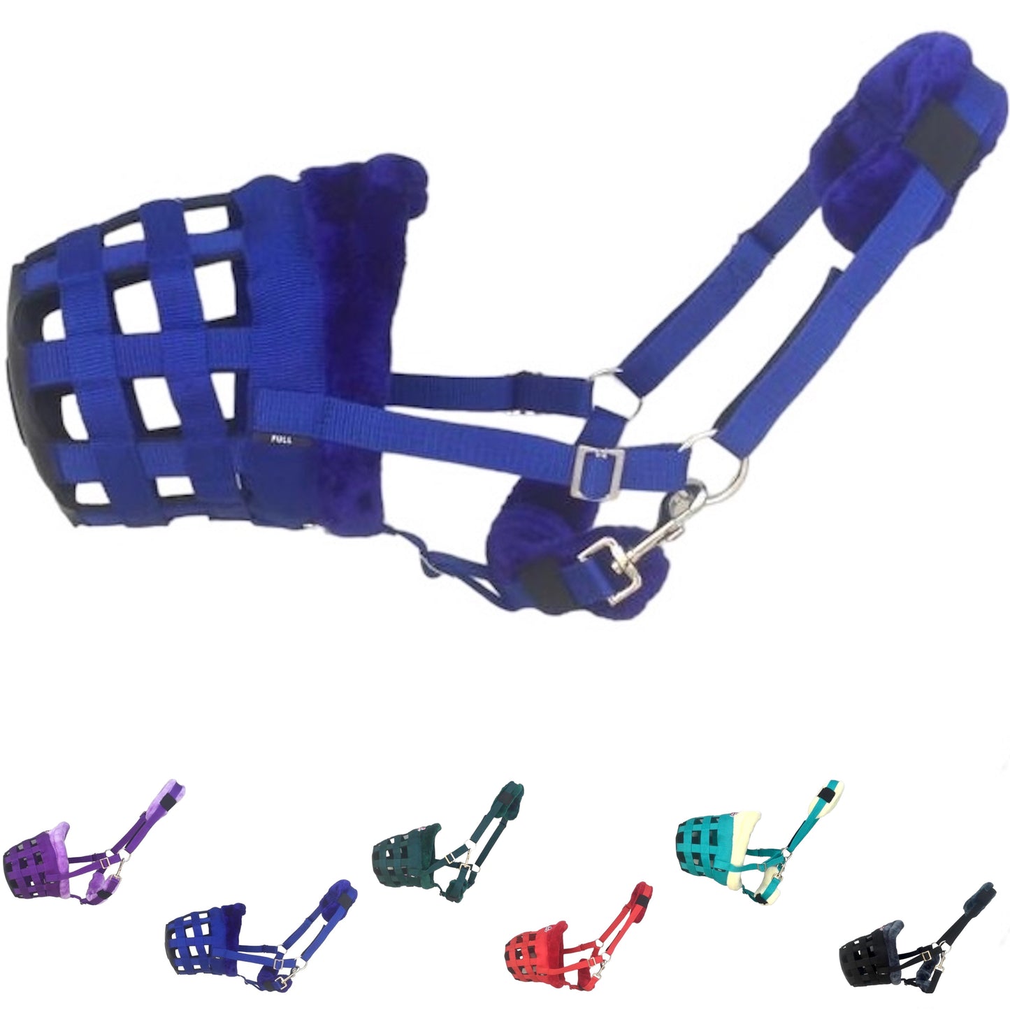 Majestic Ally Mink Fleece Padded Muzzle Halter Full