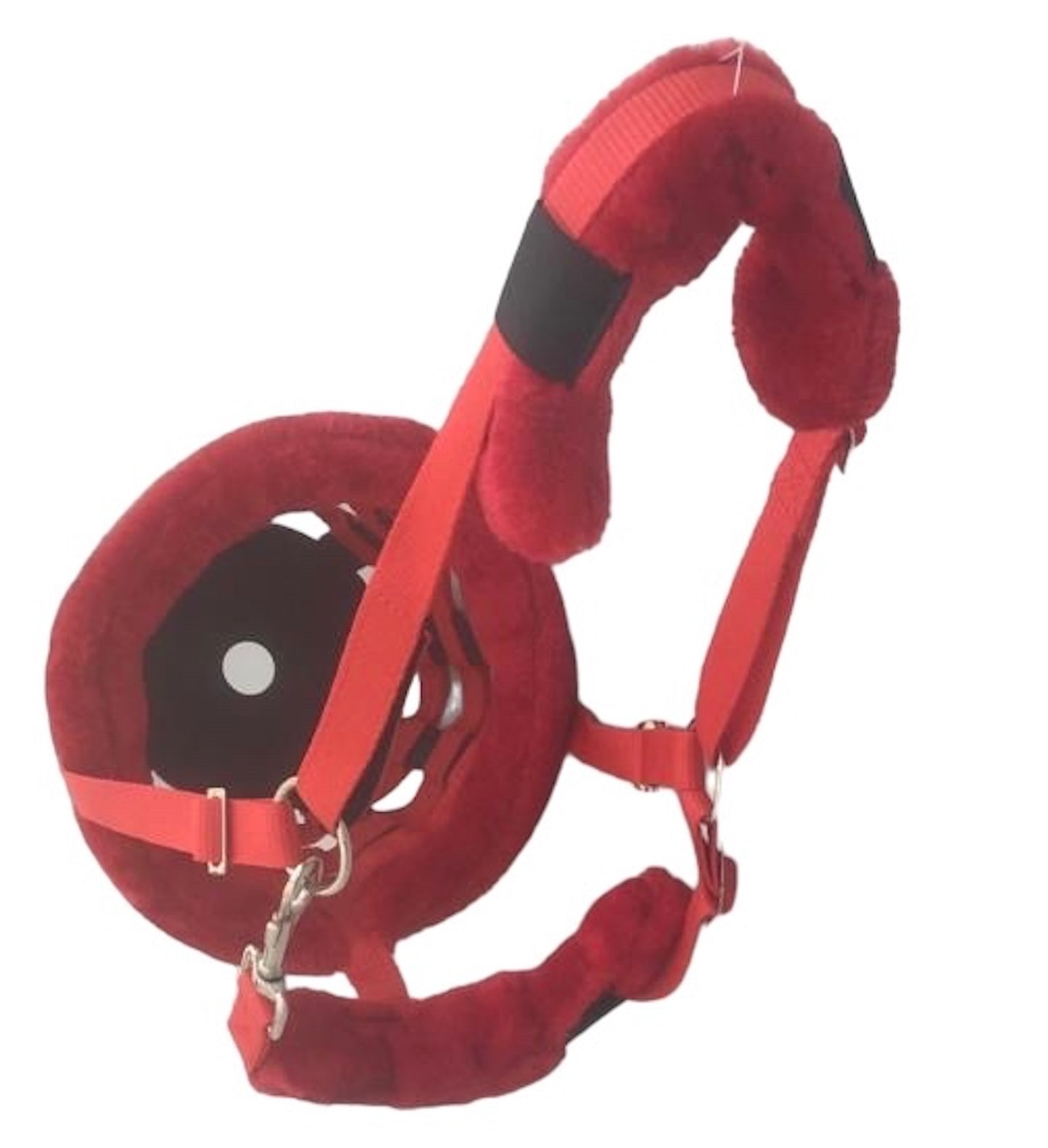 Majestic Ally Mink Fleece Padded Muzzle Halter Full