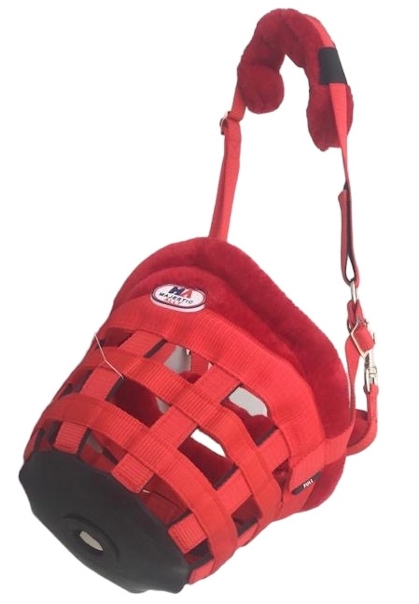 Majestic Ally Mink Fleece Padded Muzzle Halter Full
