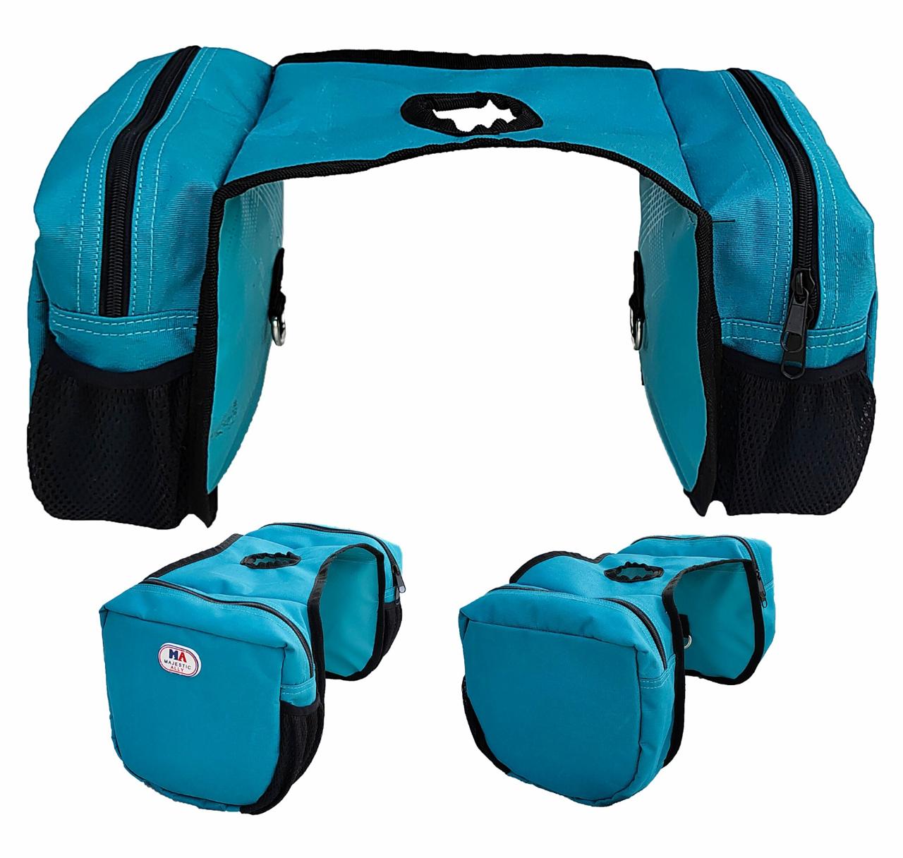Majestic Ally Insulated Economy Horn Bag for Western Saddle with Mesh Pockets