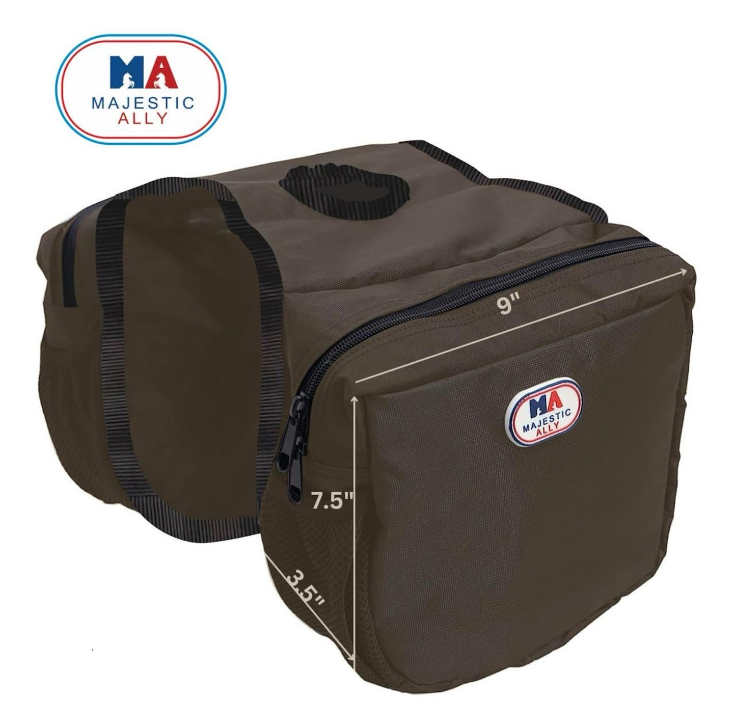 Majestic Ally Insulated Economy Horn Bag for Western Saddle with Mesh Pockets