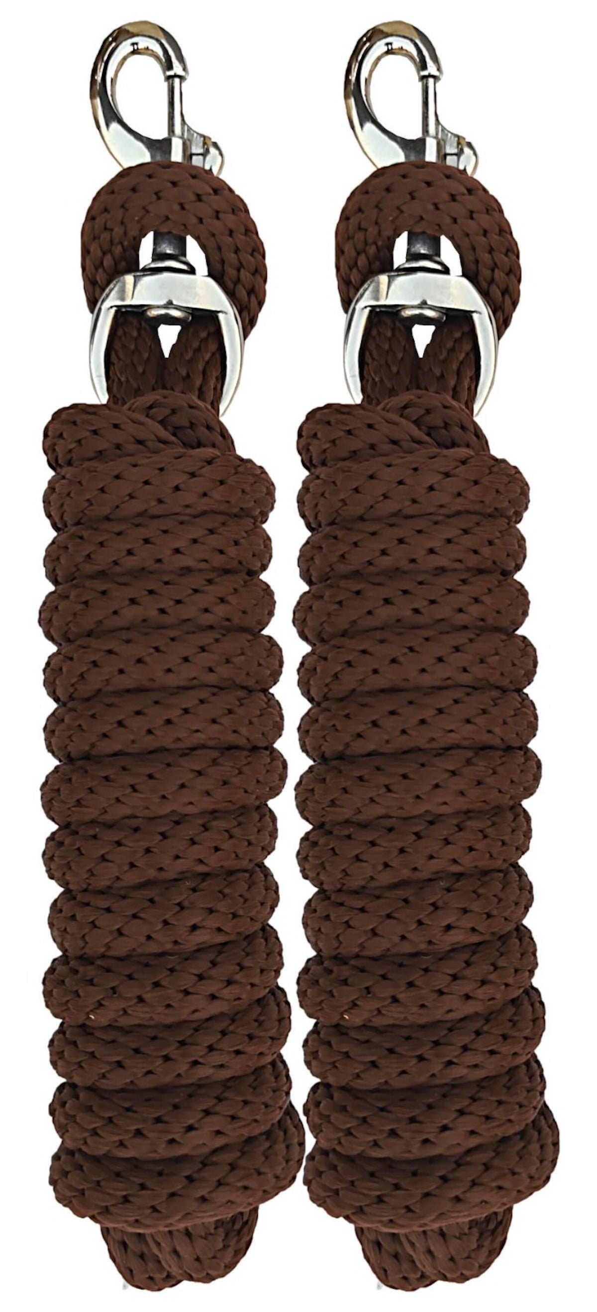 Majestic Ally Pack of 2 Solid Poly Lead Rope for Horses & Livestock – 10 Foot Long and 5/8 inch Thick - Replaceable Heavy-Duty Bolt Snap – Handmade – Soft, Broken in Feel