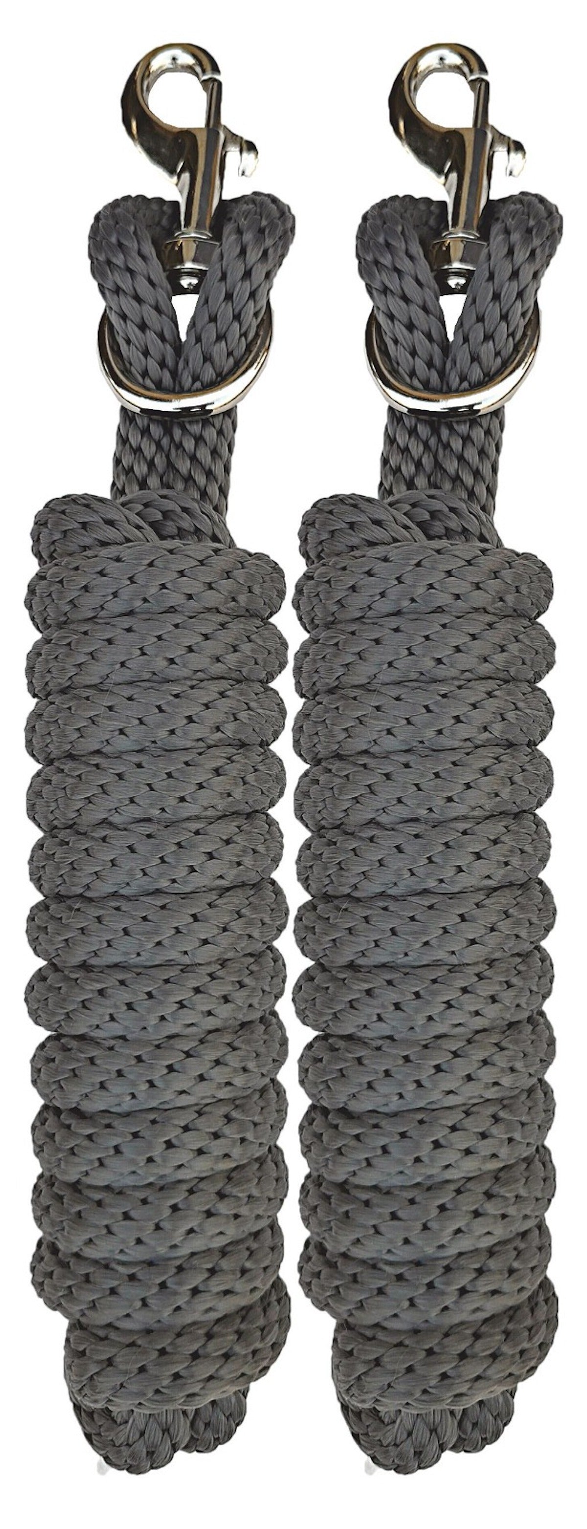 Majestic Ally Pack of 2 Solid Poly Lead Rope for Horses & Livestock – 10 Foot Long and 5/8 inch Thick - Replaceable Heavy-Duty Bolt Snap – Handmade – Soft, Broken in Feel