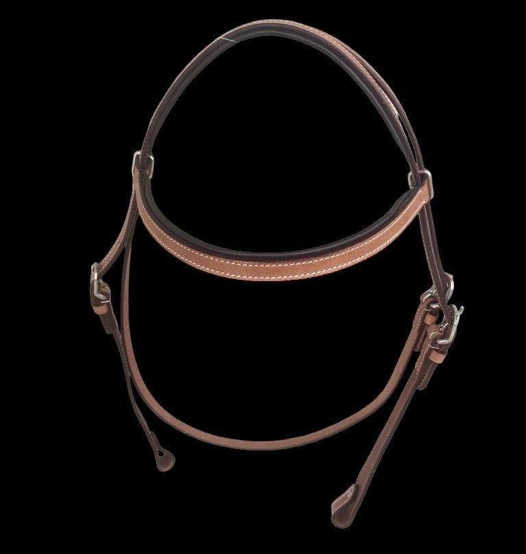 Majestic Ally Padded Leather Brow Band Headstall for Horses