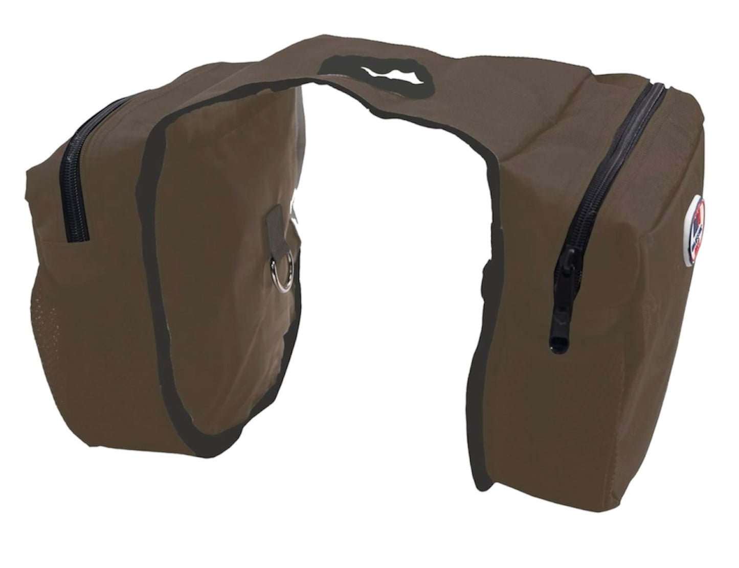 Majestic Ally Insulated Economy Horn Bag for Western Saddle with Mesh Pockets