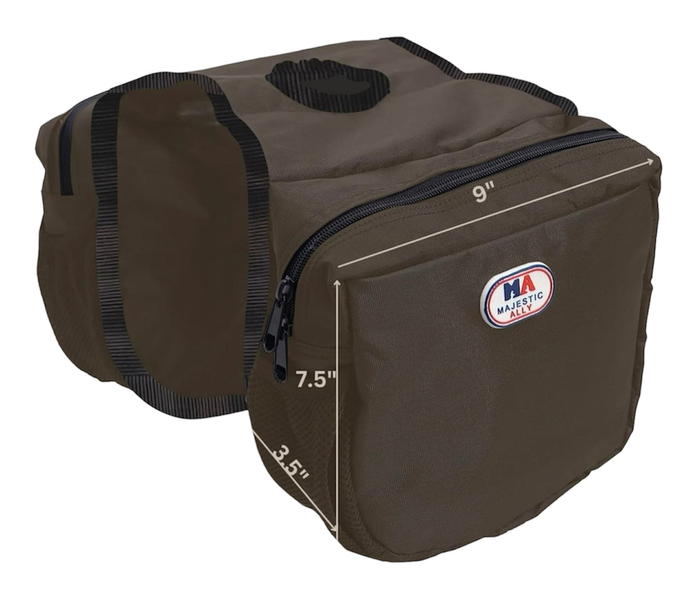 Majestic Ally Insulated Economy Horn Bag for Western Saddle with Mesh Pockets