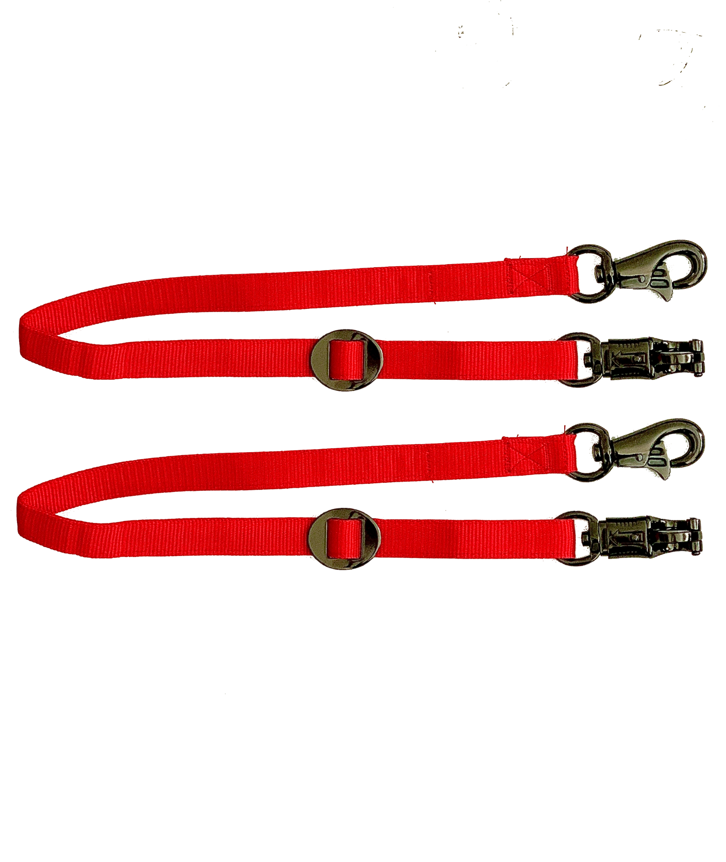 Majestic Ally Pack of 2, Double Thick Trailer Tie for Horse Haulage, with Adjustable Buckle, Panic Snap and Bull Snap – 1 Inch by 36 Inch