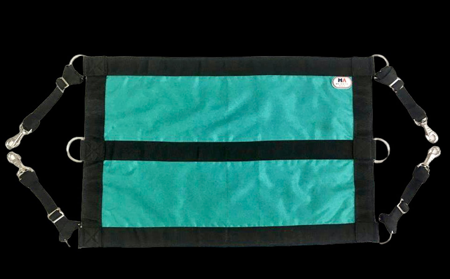 Majestic Ally 1200D 29"x19" Horse Stall Guard with Replaceable and Adjustable Length Straps and Replaceable Hardware