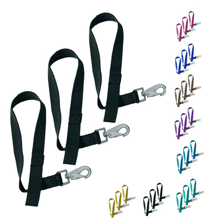 Majestic Ally Pack of 3 Horse Bucket Strap Hangers – Practical and Easy Design for Indoor or Outdoor Use -Set of 3,-1"x22"