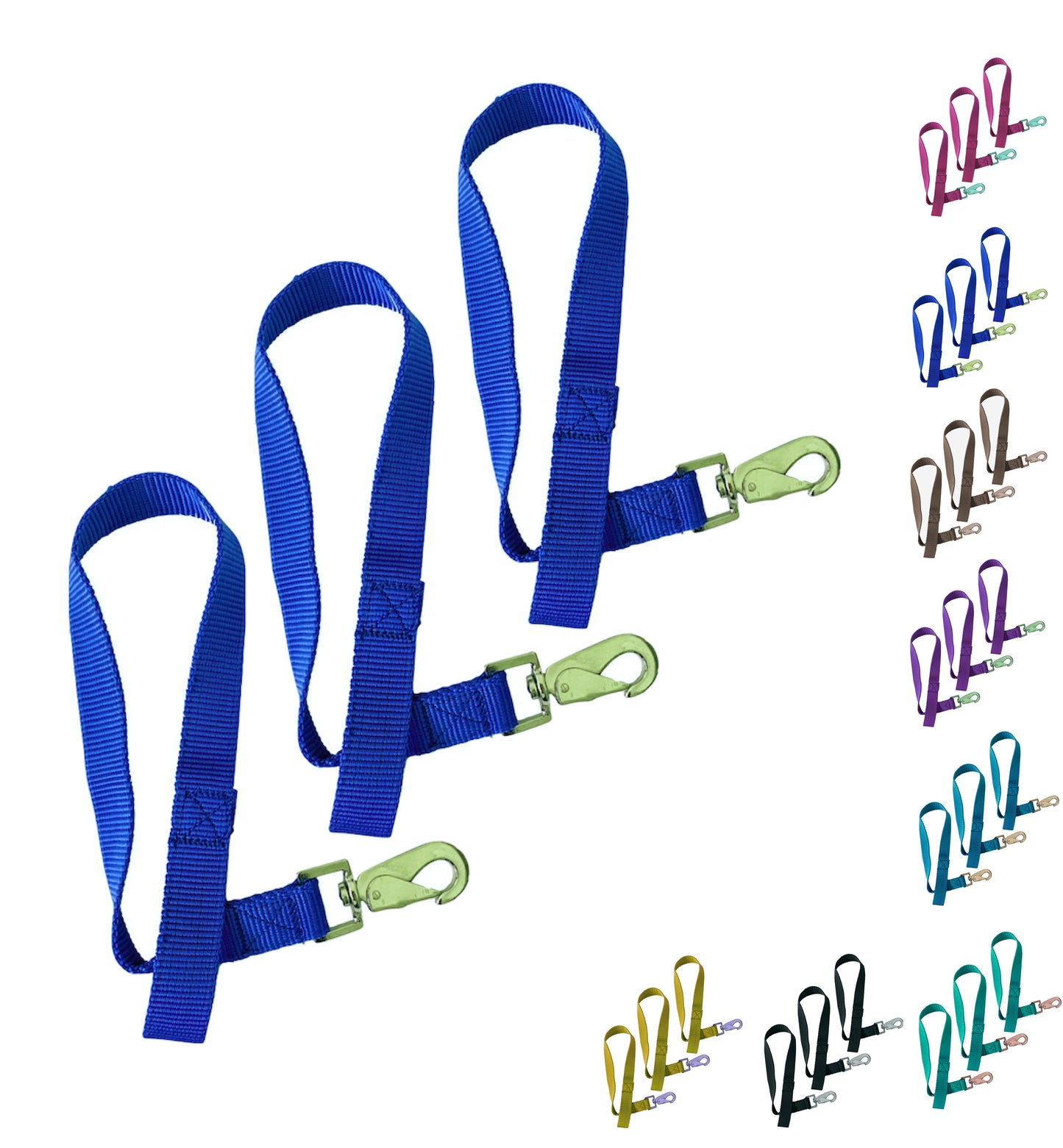 Majestic Ally Pack of 3 Horse Bucket Strap Hangers – Practical and Easy Design for Indoor or Outdoor Use -Set of 3,-1"x22"