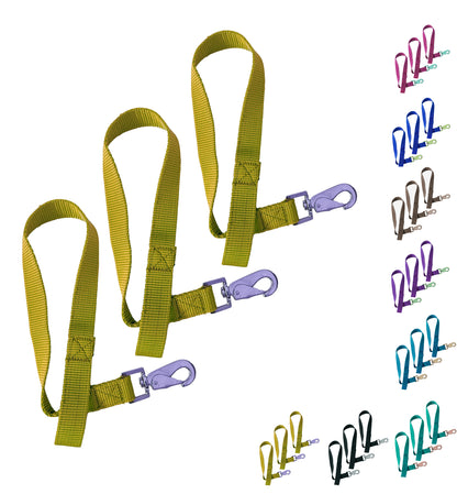 Majestic Ally Pack of 3 Horse Bucket Strap Hangers – Practical and Easy Design for Indoor or Outdoor Use -Set of 3,-1"x22"
