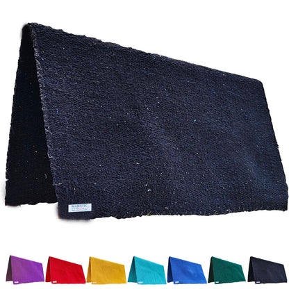 Majestic Ally Solid Color 34"x 36" Traditional Acrylic Saddle Blanket with Hemline Edges-3.7 lbs