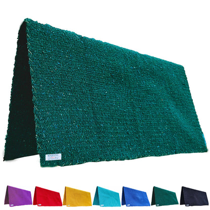 Majestic Ally Solid Color 34"x 36" Traditional Acrylic Saddle Blanket with Hemline Edges-3.7 lbs