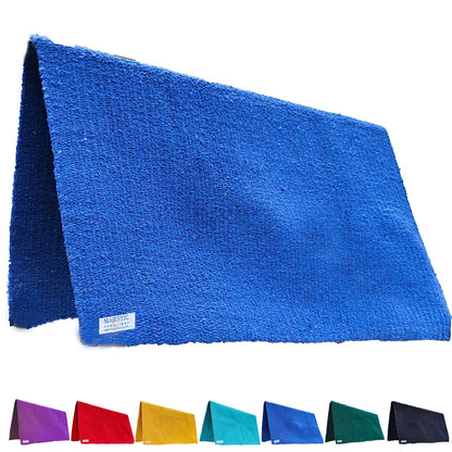 Majestic Ally Solid Color 34"x 36" Traditional Acrylic Saddle Blanket with Hemline Edges-3.7 lbs