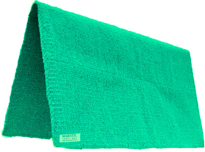 Majestic Ally Solid Color 34"x 36" Traditional Acrylic Saddle Blanket with Hemline Edges-3.7 lbs