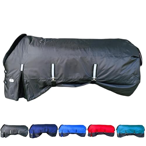 Majestic Ally 420D Water Proof Horse Stable Blanket, 200 G Polofil, 210 T Lining, Multiple Colors and Sizes