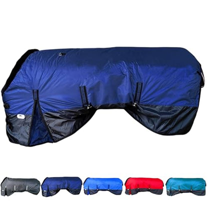 Majestic Ally 420D Water Proof Horse Stable Blanket, 200 G Polofil, 210 T Lining, Multiple Colors and Sizes