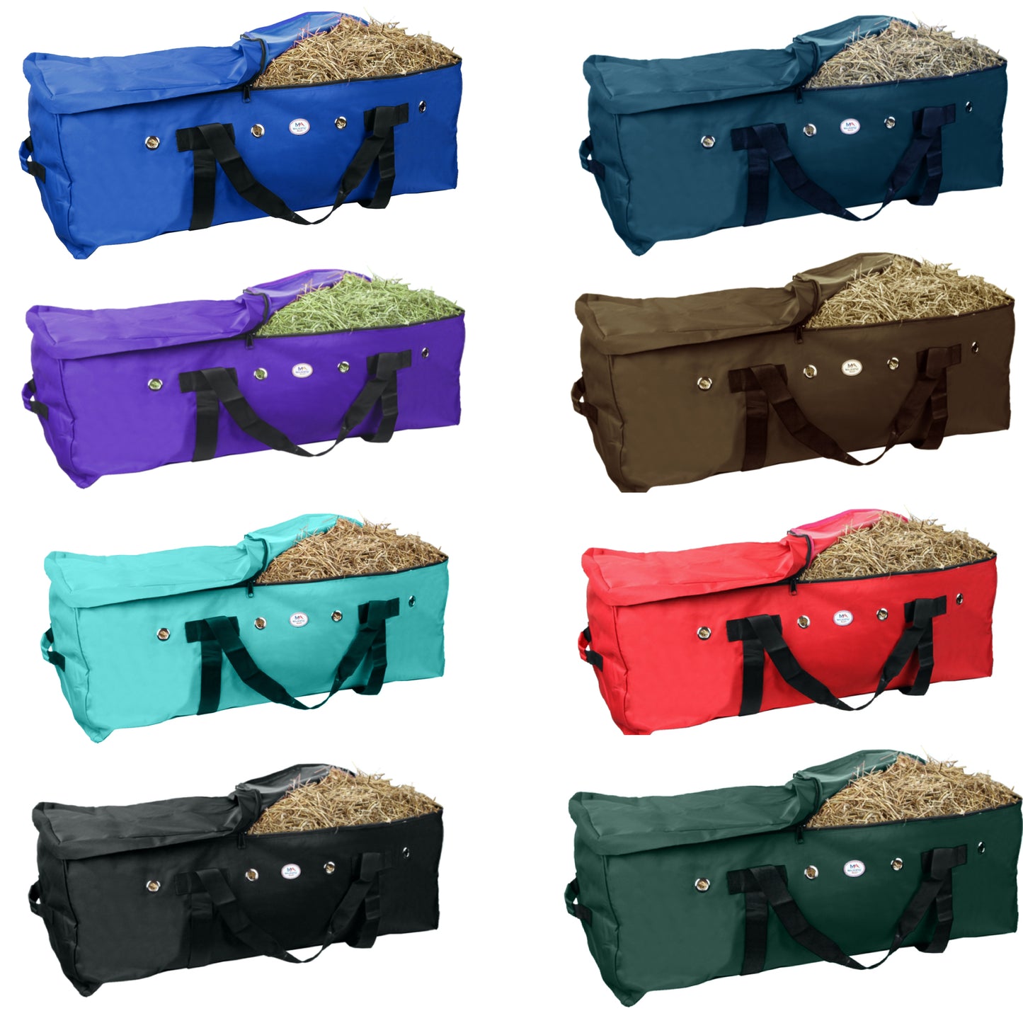 Majestic Ally 1200 D Nylon Fabric Large 44” x 20” x 16” and Extra Large 53"x 29" x 21" Heavy-Duty Hay Bale Storage Bag