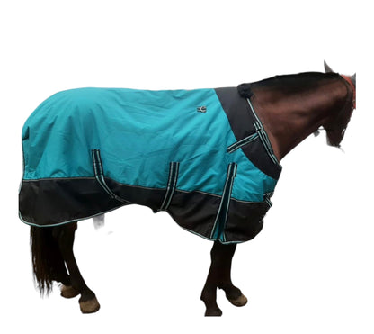 Majestic Ally 600 D Ripstop Nylon Horse Turnout Blanket Waterproof, Heavyweight Coverage, Rain and Weather Resistant for Fall, or Cold Winter Weather, 250 GSM Fill