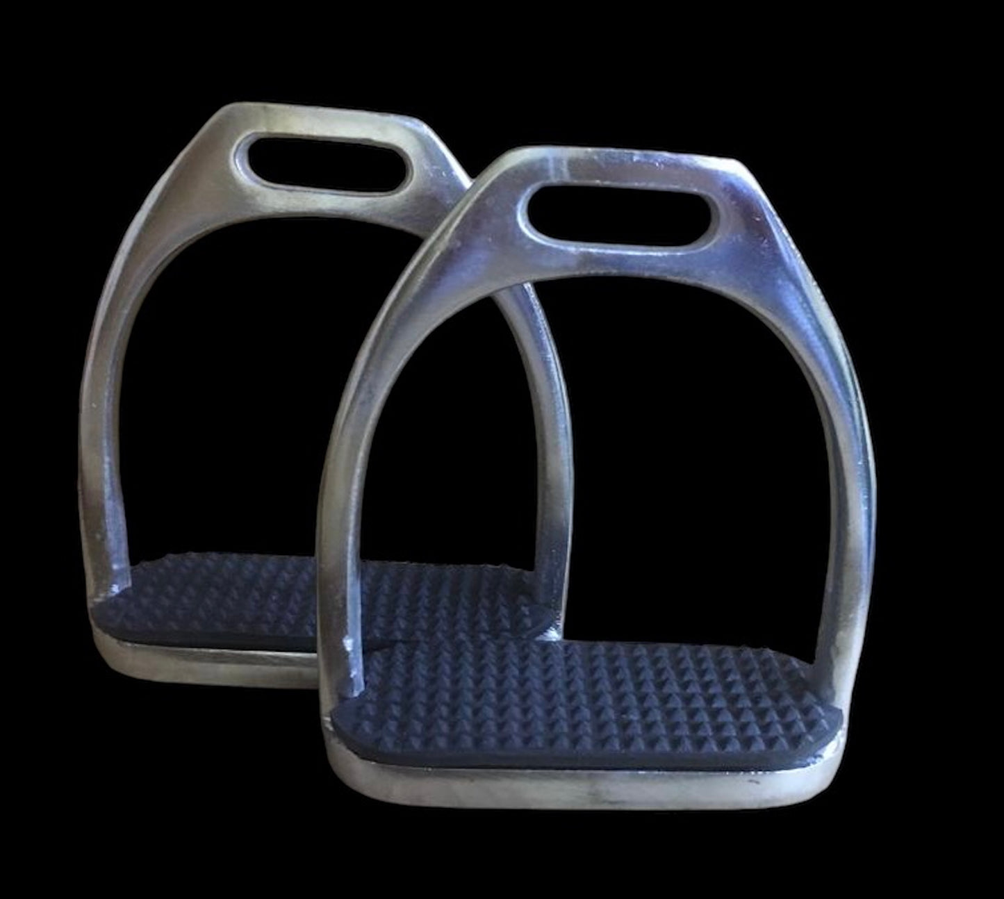 Majestic Ally Iron Stirrups with Rubber Pad for English Saddles