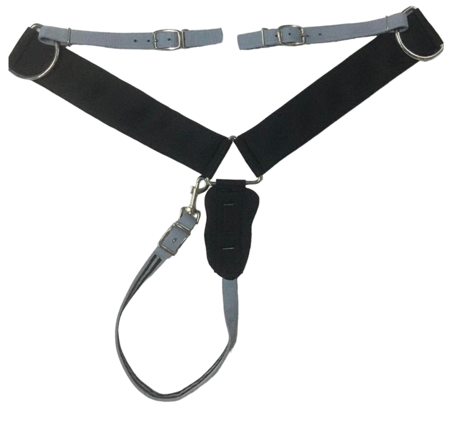 Majestic Ally 3" Wide Nylon Neoprene Padded Reflective Breast Collar Horse