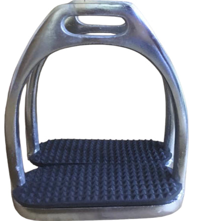 Majestic Ally Iron Stirrups with Rubber Pad for English Saddles