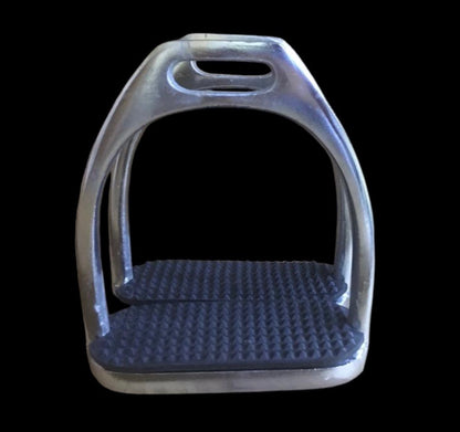 Majestic Ally Iron Stirrups with Rubber Pad for English Saddles