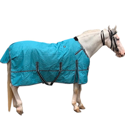 Majestic Ally 1200D Ripstop Horse Turnout Blanket 250 GSM Filling Turquoise-72"