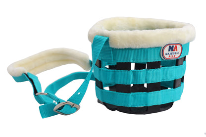 Majestic Ally Mink Fleece Padded Muzzle Halter Full