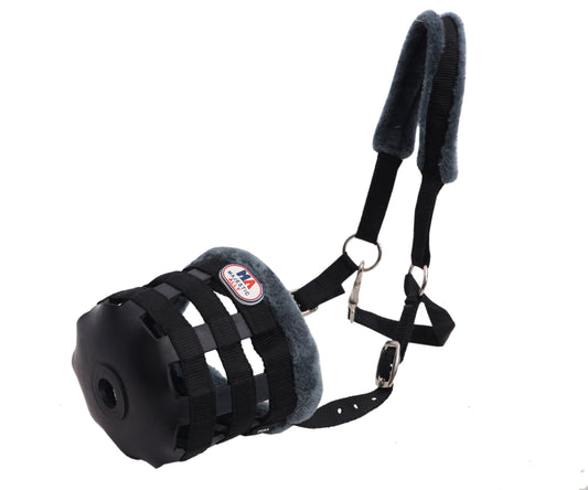 Majestic Ally Mink Fleece Padded Muzzle Halter Full