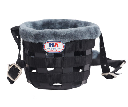 Majestic Ally Mink Fleece Padded Muzzle Halter Full