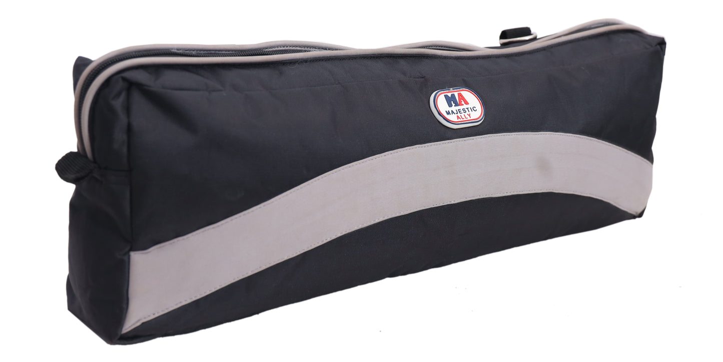 Majestic Ally Western Cantle Bag -1200 D Nylon, dimensioned 21.0" L x 6.5" W x3.0 G Black