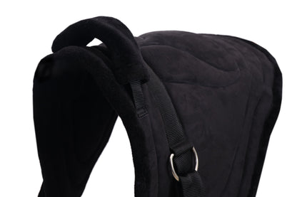 Majestic Ally Padded Suede Leather Bareback Pad Horse Riding Pad with Non Slip Breathable Girth & Stirrups