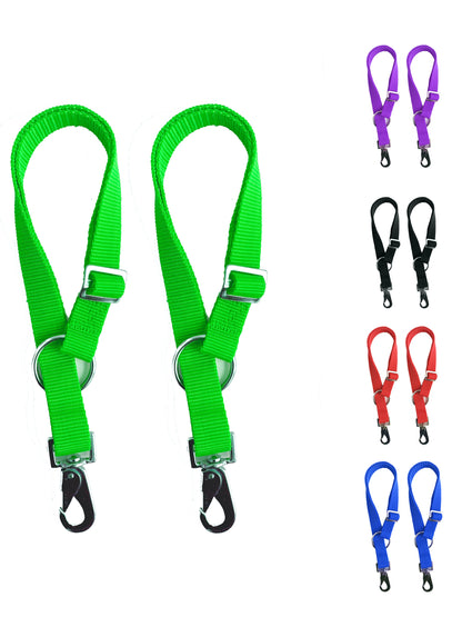 Majestic Ally Pack of 2 Horse Water Bucket Strap Hangers - Adjustable 18” to 30” Length – Practical and Easy Design for Indoor or Outdoor Use