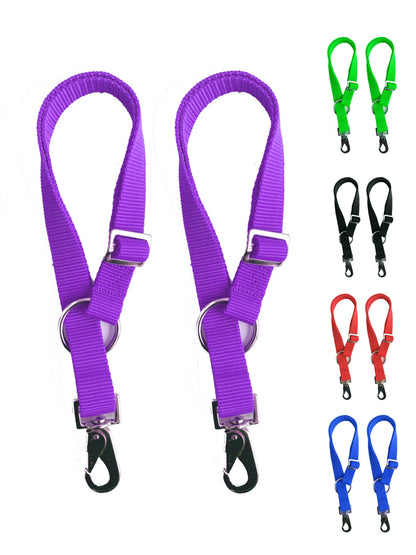 Majestic Ally Pack of 2 Horse Water Bucket Strap Hangers - Adjustable 18” to 30” Length – Practical and Easy Design for Indoor or Outdoor Use