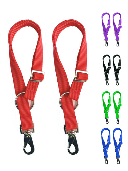 Majestic Ally Pack of 2 Horse Water Bucket Strap Hangers - Adjustable 18” to 30” Length – Practical and Easy Design for Indoor or Outdoor Use