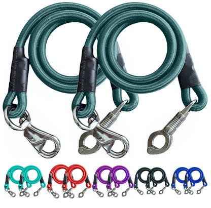 Majestic Ally Pack of 2, Bungee Trailer Tie for Horse Haulage with Panic Snap and Bull Snap…