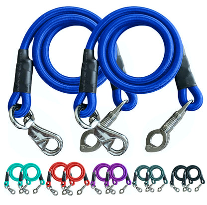 Majestic Ally Pack of 2, Bungee Trailer Tie for Horse Haulage with Panic Snap and Bull Snap…