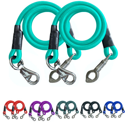 Majestic Ally Pack of 2, Bungee Trailer Tie for Horse Haulage with Panic Snap and Bull Snap…