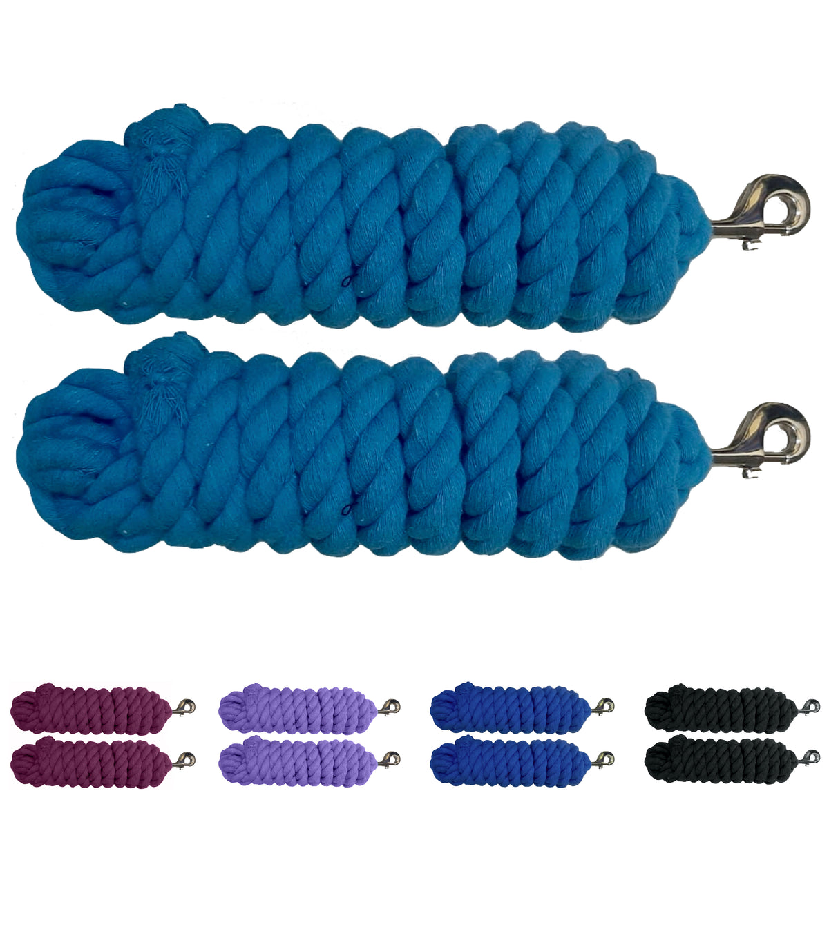 Cotton Lead Rope With Bolt Snap For Horses Livestock Majestic Ally 2 ...