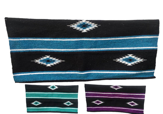 Majestic Ally 36"x 34" Navajo Design Acrylic Saddle Blanket -2.4 lbs