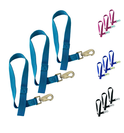 Majestic Ally Pack of 3 Horse Bucket Strap Hangers – Practical and Easy Design for Indoor or Outdoor Use -Set of 3,-1"x22"