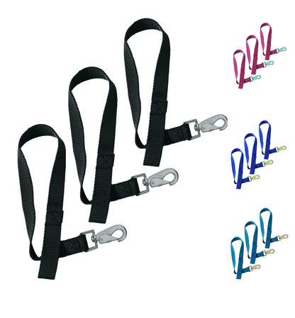 Majestic Ally Pack of 3 Horse Bucket Strap Hangers – Practical and Easy Design for Indoor or Outdoor Use -Set of 3,-1"x22"