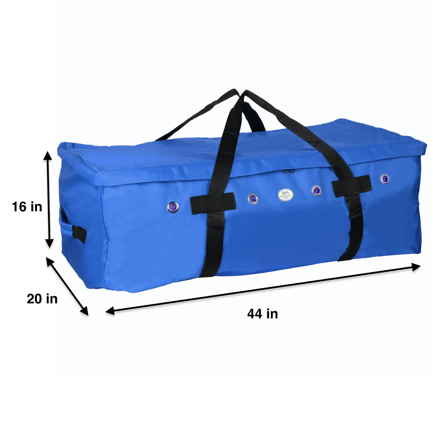 Majestic Ally 1200 D Nylon Fabric Large 44” x 20” x 16” and Extra Large 53"x 29" x 21" Heavy-Duty Hay Bale Storage Bag